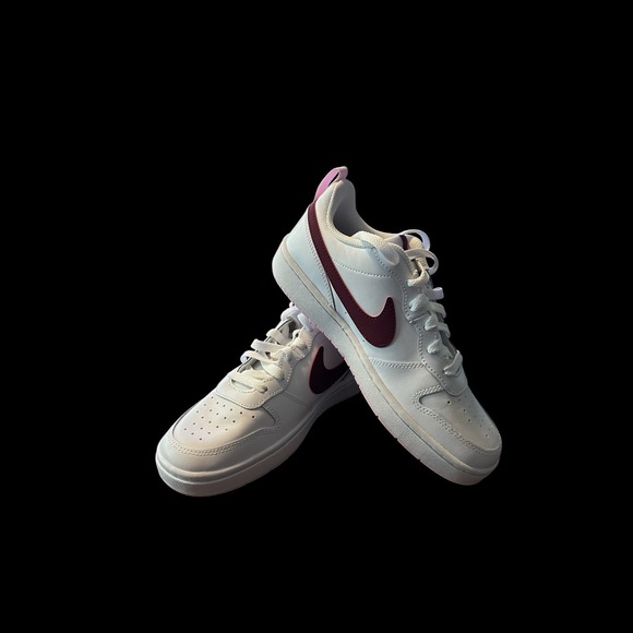 Nike Other - Nike Court Borough Low 2 (GS) 6.5Y/8W White w/Pink & Beetroot